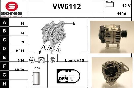 Sera VW6112 - Генератор autodnr.net