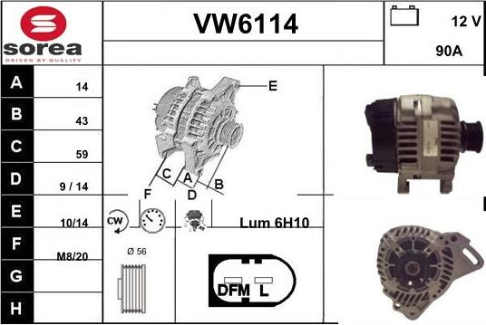 Sera VW6114 - Генератор autodnr.net