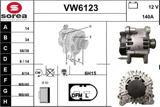 Sera VW6123 - Генератор autocars.com.ua