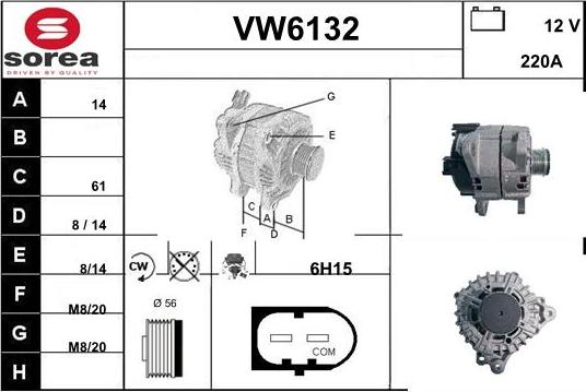 Sera VW6132 - Генератор autocars.com.ua