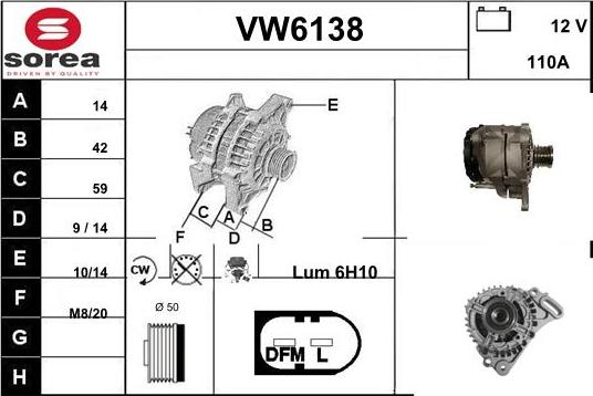 Sera VW6138 - Генератор autodnr.net