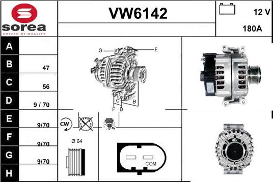 Sera VW6142 - Генератор autocars.com.ua