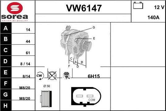 Sera VW6147 - Генератор autodnr.net