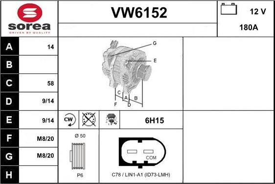 Sera VW6152 - Генератор autodnr.net