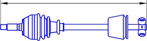 Sercore 12822 - Приводний вал autocars.com.ua