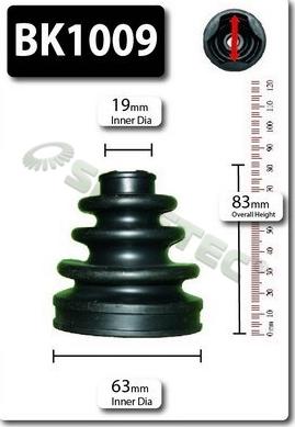 Shaftec BK1009 - Пыльник, приводной вал avtokuzovplus.com.ua