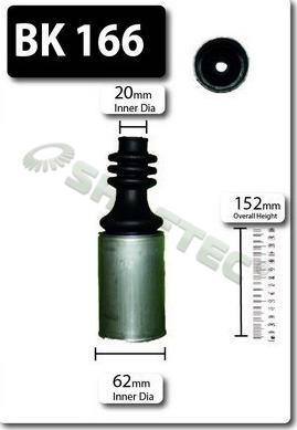 Shaftec BK166 - Пильник, приводний вал autocars.com.ua