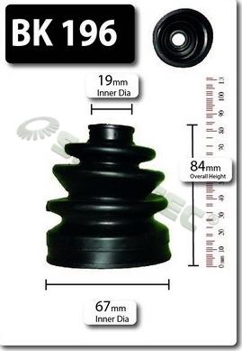 Shaftec BK196 - Пыльник, приводной вал avtokuzovplus.com.ua