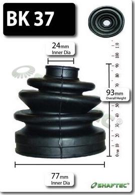 Shaftec BK37 - Пильник, приводний вал autocars.com.ua