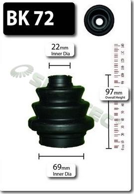 Shaftec BK72 - Пильник, приводний вал autocars.com.ua
