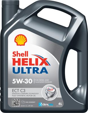 Shell 550050441 - SHELL Helix Ultra ECT C3 5W-30. 4L x4 autocars.com.ua