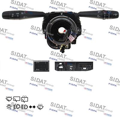 Sidat 431309 - Вимикач на рульовій колонці autocars.com.ua