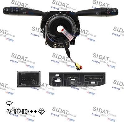 Sidat 431312 - Вимикач на рульовій колонці autocars.com.ua