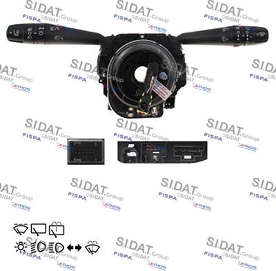 Sidat 431314 - Вимикач на рульовій колонці autocars.com.ua