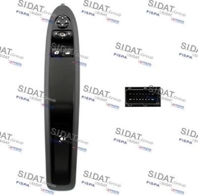 Sidat 5.145583 - Вимикач, стеклолод'емнік autocars.com.ua