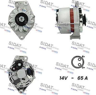 Sidat A12BH0253A2 - Генератор avtokuzovplus.com.ua