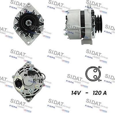 Sidat A12BH0310A2 - Генератор autocars.com.ua