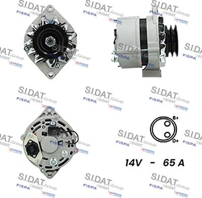 Sidat A12BH0311A2 - Генератор autocars.com.ua