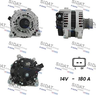 Sidat A12BH0522AS - Генератор autocars.com.ua