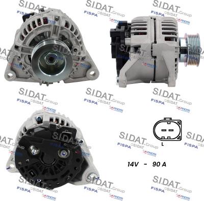 Sidat A12BH0580A2 - Генератор autocars.com.ua