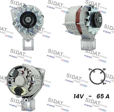 Sidat A12BH1001A2 - Генератор autocars.com.ua