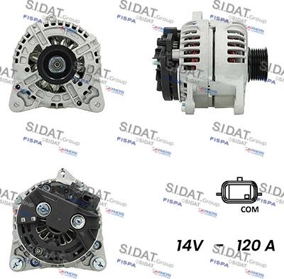 Sidat A12BH1019AS - Генератор autocars.com.ua