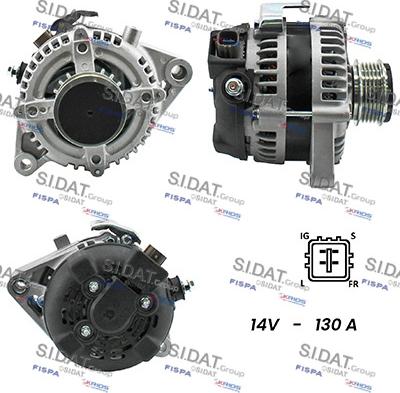 Sidat A12DE0722 - Генератор avtokuzovplus.com.ua