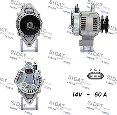 Sidat A12DE1073A2 - Генератор avtokuzovplus.com.ua