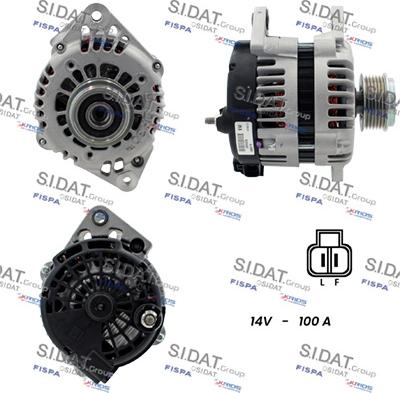 Sidat A12DR0162 - Генератор autocars.com.ua