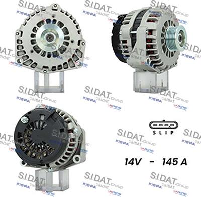 Sidat A12DR0605A2 - Генератор autocars.com.ua