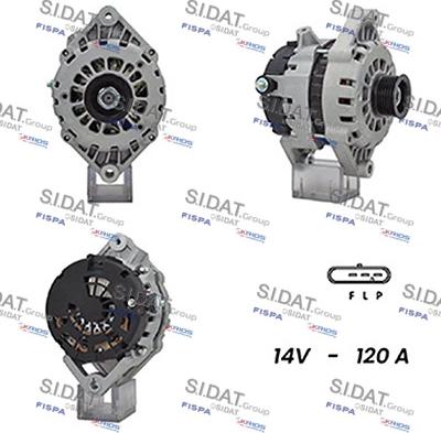 Sidat A12DR0815A2 - Генератор avtokuzovplus.com.ua