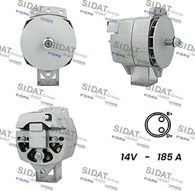 Sidat A12DR1070A2 - Генератор autocars.com.ua