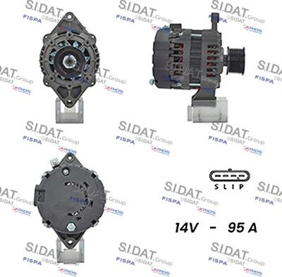 Sidat A12DR1074A2 - Генератор avtokuzovplus.com.ua