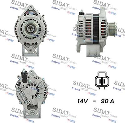 Sidat A12HT0115A2 - Генератор avtokuzovplus.com.ua