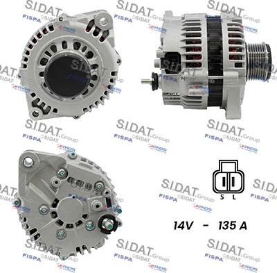 Sidat A12HT0289A2 - Генератор autocars.com.ua