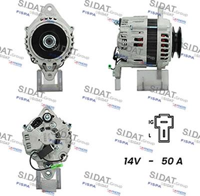 Sidat A12HT0457A2 - Генератор avtokuzovplus.com.ua