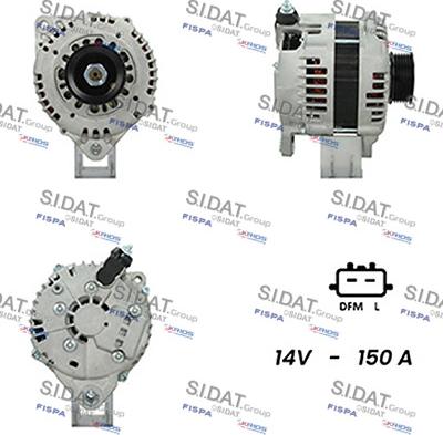 Sidat A12HT1029A2 - Генератор avtokuzovplus.com.ua