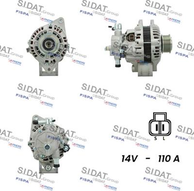 Sidat A12HY0128 - Генератор autocars.com.ua