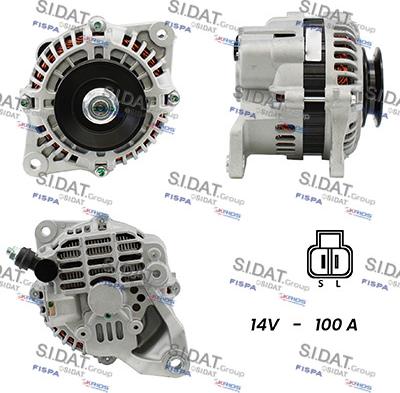 Sidat A12MH0225A2 - Генератор autocars.com.ua