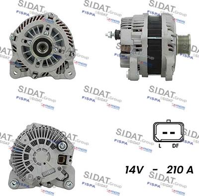 Sidat A12MH0583 - Генератор autocars.com.ua