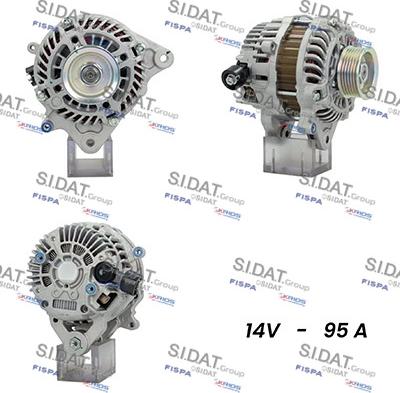 Sidat A12MH0628A2 - Генератор autocars.com.ua