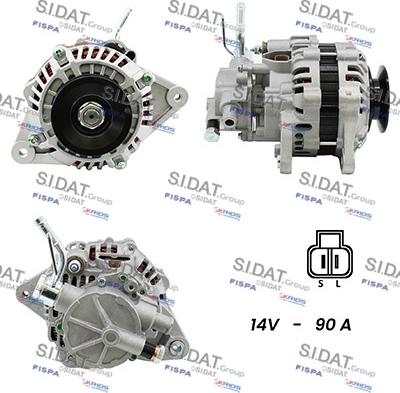 Sidat A12MH0681A2 - Генератор autocars.com.ua