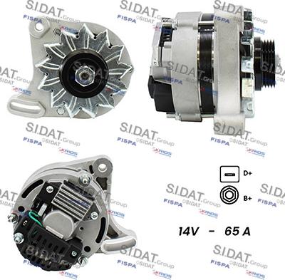 Sidat A12ML0015A2 - Генератор autocars.com.ua