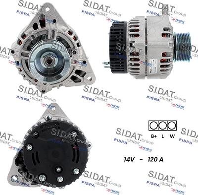 Sidat A12ML0318 - Генератор autocars.com.ua