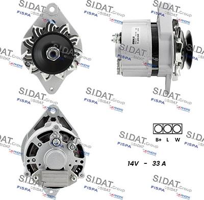 Sidat A12ML0595 - Генератор autocars.com.ua