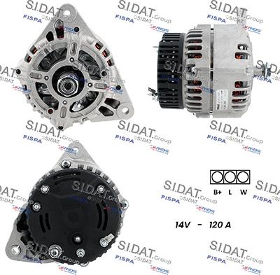 Sidat A12ML1044 - Генератор autocars.com.ua