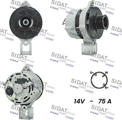 Sidat A12ML1055A2 - Генератор avtokuzovplus.com.ua