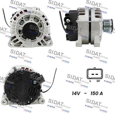 Sidat A12VA0249A2 - Генератор autodnr.net