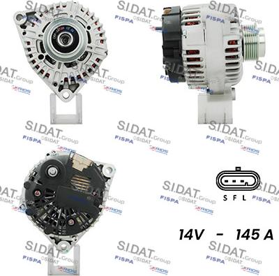 Sidat A12VA1107A2 - Генератор autocars.com.ua