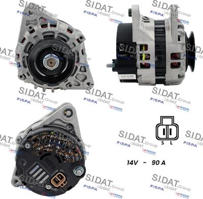 Sidat A12VA1180 - Генератор autocars.com.ua